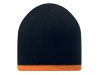 Gorro de dupla camada com corte colorido