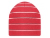 Gorro de dupla camada com riscas coloridas