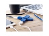 Spinner com 3 portas USB 2.0 + cabo micro USB.