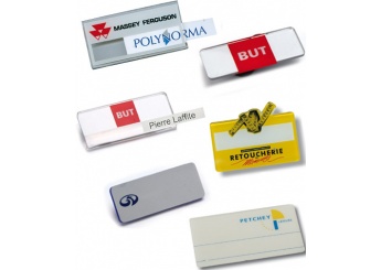 Identificadores pessoais em metacrilato