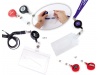 Porta-identificador de cordo extensvel