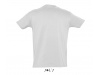 T-SHIRT DE GOLA REDONDA CORES PARA HOMEM 3XL IMPERIAL