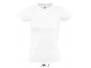 T-SHIRT DE GOLA REDONDA BRANCA PARA SENHORA IMPERIAL