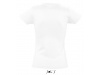 T-SHIRT DE GOLA REDONDA BRANCA PARA SENHORA IMPERIAL