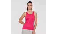 Camisola desportiva com cavas e decote debruado Senhora Shura