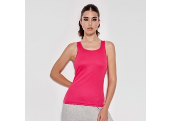 Camisola desportiva com cavas e decote debruado Senhora Shura