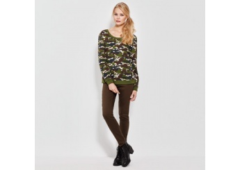 Sweat estampado camuflagem 290gr/m2 Homem 