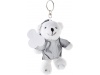 Urso de feltro com porta-chave