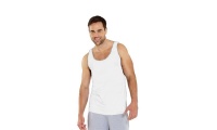 T-shirt Singlete Homem Manga Cava Gola Redonda 145gr/m2 Branca