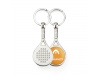 Porta-chaves de metal raquete padel 1 face