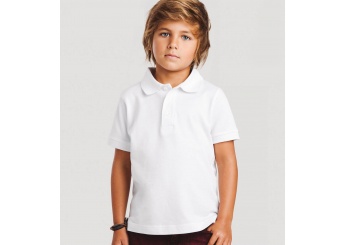 Polo de criana unissexo branca ADAM KIDS