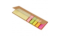 Bloco de notas adesivas post-it com rgua
