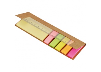 Bloco de notas adesivas post-it com rgua