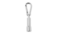Luz vermelha LED tocha com mosqueto