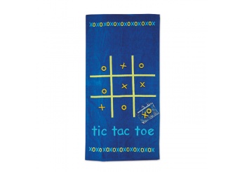 Toalha Tic-Tac-Toe com jogo