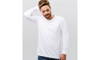 T-shirt Manga Comprida Branca Homem 150gr/m2 Bucharest