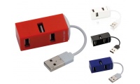 HUB 4 Portas USB 2.0 GEBY