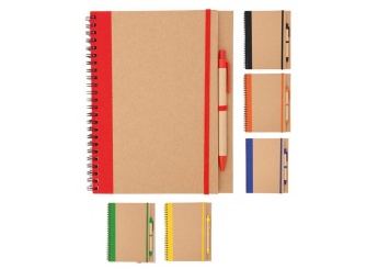 Caderno em Carto Reciclado + Esferogrfica TUNEL