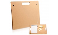 Pasta em Carto Reciclado + Notas Adesivas Post-It + Esferogrfica KELEM