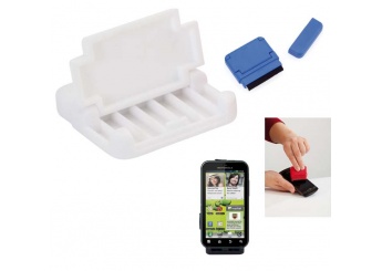 Suporte para telemvel com Limpa Ecr TOUT