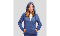 Sweatshirt com fecho e capuz para Senhora