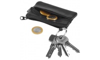 Porta-moedas retangular em pele