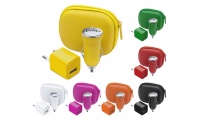 Conjunto Carregadores USB Casa/Carro CANOX