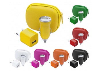 Conjunto Carregadores USB Casa/Carro CANOX