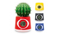 Relgio Vaso com Cacto Artificial Zelmo