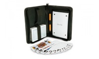 Conjunto jogo de cartas + bloco de notas + lpis