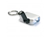 Mini-lanterna com dnamo de 2 LEDs e porta-chaves