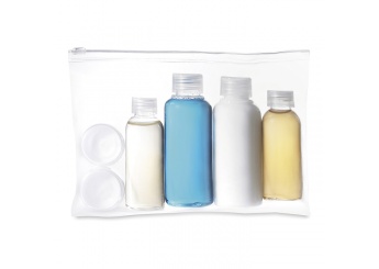 Bolsa ideal para viagens em avio com 6 frascos