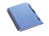 Caderno espiral de 70 folhas em papel reciclado + esferogrfica
