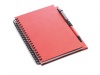 Caderno espiral de 70 folhas em papel reciclado + esferogrfica