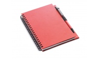 Caderno espiral de 70 folhas em papel reciclado + esferogrfica