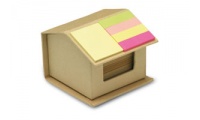 Casa de carto com notas adesivas RECYCLOPAD