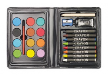 Conjunto de pinturas compacto para crianas