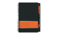 Caderno 70 folhas com bloco de notas + caneta