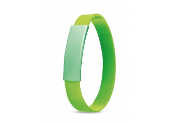 Pulseira colorida em silicone