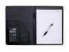Porta-documentos A4 + calculadora + esferografica + bloco 20 folhas 