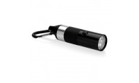 Lanterna de alumnio com 6 luzes LED, descapsulador e mosqueto