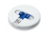 Auriculares em base redonda