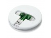 Auriculares em base redonda