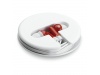 Auriculares em base redonda