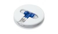 Auriculares em base redonda