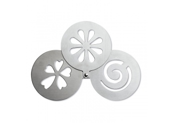 3 Moldes para desenhos no caf
