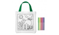 Bolsa de algodo para colorir