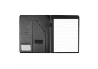 Porta-documentos A4 + bloco de 20 folhas
