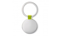 Porta-chaves de metal com forma redonda
