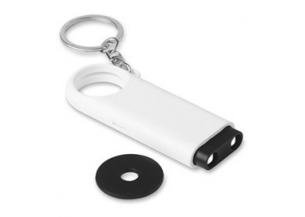 Porta-chave com lanterna de 2 LED